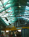 Stasafe deploying debris netting in a factory refurbishment